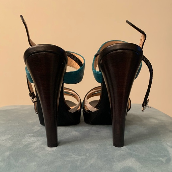 Longchamp Heeled Sandals NWT - Picture 3 of 6